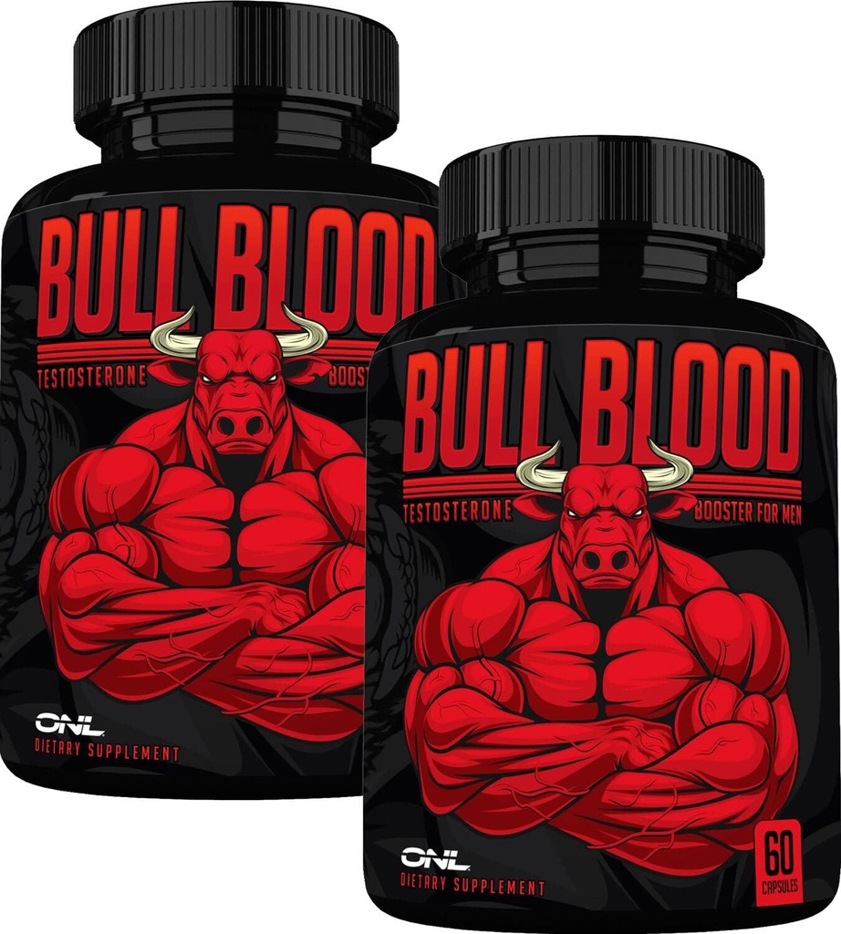 ONL Bull Blood testosteron ATM - Yüksek Potency Male Enhancing testosteron Supplement for Stamina & Endurance - Test ATM with Maca Root, Horny Goat Weed & Tongkat Ali - 120 Capsules (2-Pack)