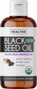 USDA Organik Siyah Tohum Yağı Sıvı (16 fl oz) Premium Cold-Pressed Nigella Sativa Saf Black Cumin Tohum Yağı - Antioksi Supplement - Vegan, Gluten-Free, & Non-GMO (No Pills veya Capsules)