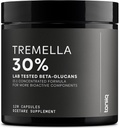 Tremella Mushroom Ultra High Potency 15:1% 30 Beta Glucans - Pure & Tempd Formula - Third-Party Lab Saf ve Kalite için Test Edildi - 120 Capsules
