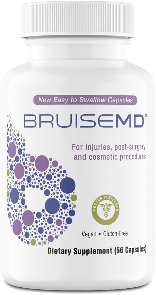 Arnica 1.000mg και Bromelain 500mg 2.400GDU/g Συμπλήρωμα για τον μελανισμό και το πρήξιμο, Εύκολα να καταπιούν κάψουλες (14-Day Supply) - Σύνθετη φόρμουλα θεραπείας με μελανιές