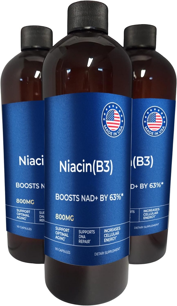 | NIACIN (B3) - B3 Niacin Supplements | Mineral Supplements | 18 Capsule, 800 mg