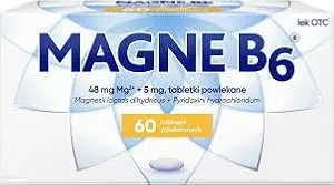 Sanofi Magne B6 Magnesium and Pyridoxine Επικαλυμμένα δισκία, 60 Count