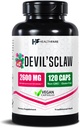 Healthfare Devils Claw Root | 2600 mg Herbal Supplement | 120 Vegan Capsules | Inter Support | Non-GMO, Gluten-Free | Made in USA