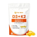 D3 K2，Vitamin D3 K2 10,000 IU Magnesium Supplement, Non-GMO, Gluten-Free,Enhance Energy，300 Coconut Oil Softgels (1PCS)