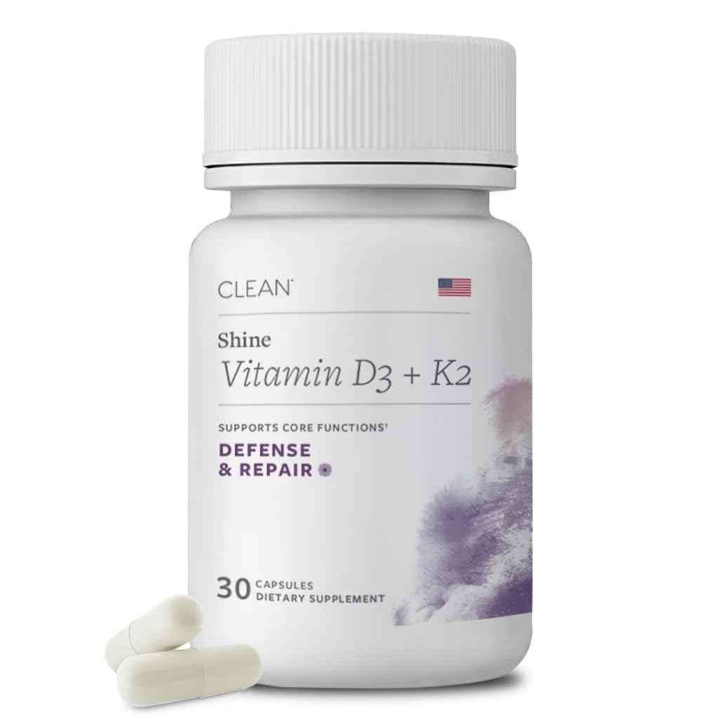 Vitamin D3 K2 | 2500 IU D3 + K2Vital™ MK-7 45 mcg | Bone Health, Immune & Mood Support | Non-GMO, Gluten, Dairy, Soy & Nut-Free | 1 Daily Capsule | 30 Count