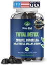 Total Detox, Heavy Metal Detox for Yetişkinler- Zeolit, Chlorella, Milk Butle, Shilajit & Iodine, Toxin Cleanse, Pineal Decalcification, Fluoride Cleanse, Heavy Metal Cleanse, 60 mix Gummies