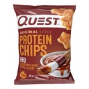Quest Nutrition BBQ Protein Chips, 19g Protein, 4g Net Carbs, Gluten Free High Protein Snack, 1.1 oz (Pack of 12)