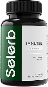 Selerb Immune Support with Echinacea and Bora- 30 Capsules, GMO Free
