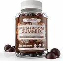 Mushroom Gummies 10 Mix - Mushroom Kompleksi All-in-One Daily Mushroom Supplement Gummy with Chaga, Lions Mane, Reishi, Cordyceps - 90 Gummies