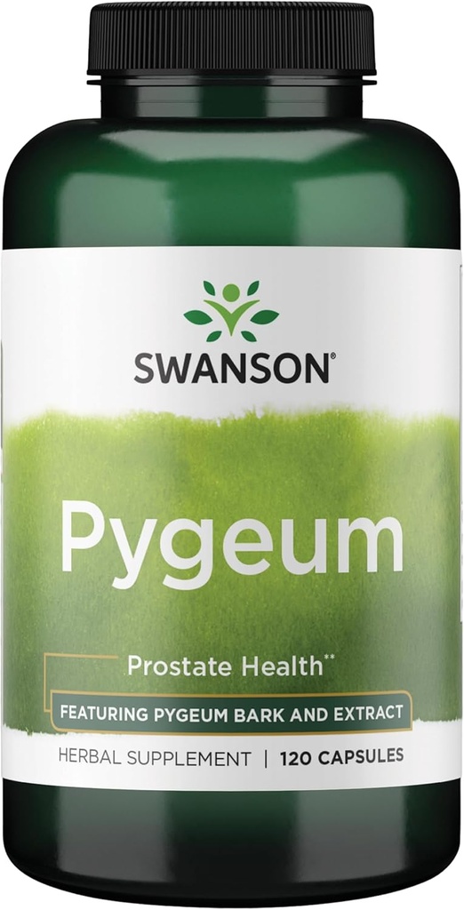 Swanson Pygeum - 400mg συμπλήρωμα βοτάνων για την υγεία των αρσενικών Prostate - Υποστηρίζει την ουρική κύστη και την ουρολοίμωξη υγεία - 120 κάψουλες