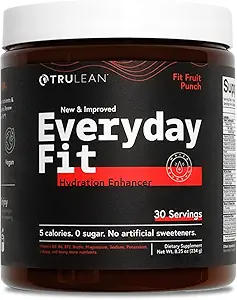 TRULEAN Κάθε μέρα Fit Ενισχυτής νερού Ζάχαρη Δωρεάν Ηλεκτρολύτης Ποτό σκόνης BCAA Blend Keto Amino Acid Συμπλήρωμα νοστιμότατου Φρούτων Punch 30 Σερβίρει (πακέτο του 1)