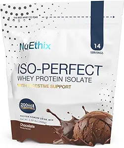 NuEthix Formulations ISO-Perfect with Digestive Support (Chocolate, 14 Services)