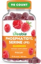 Lifeable Phosphatidylserine Gummies (PS) | 150 mg | Great Tasting Focus Supplement | Memory and Focus Supplements for Yetişkinler | Vegetarian Focus Vitamins for Men, Women | 90 Gummies