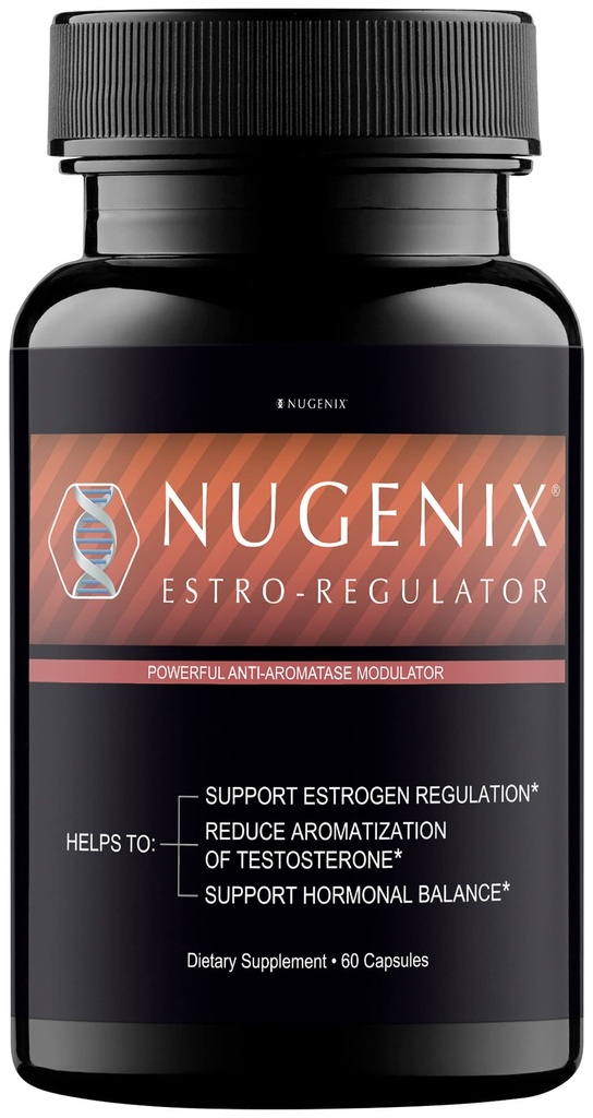 Nugenix Estro-Regulator - DIM Supplement, Estrogen Blocker for Men and Aromatase Inhibitor, testosteron ATM - 60 Capsules