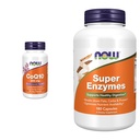 Şimdi Tamamlar, CoQ10 (Coenzyme Q10) 200 mg, Cardiovascular Sağlık*, 60 Veg Capsules & Supplements, Super Enzymes, Bromelain, Ox Bile Capsules, Pancreatin ve Papain,180 Capsules