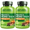 NATLO Prostate & Urinary Health, Comprehensive Formula with Saw Palmetto, Pisageum, Tumeric, Plant Sterols, Broccoli ve Lycopene, 60 Vegetarian Capsules (Pack of 2)