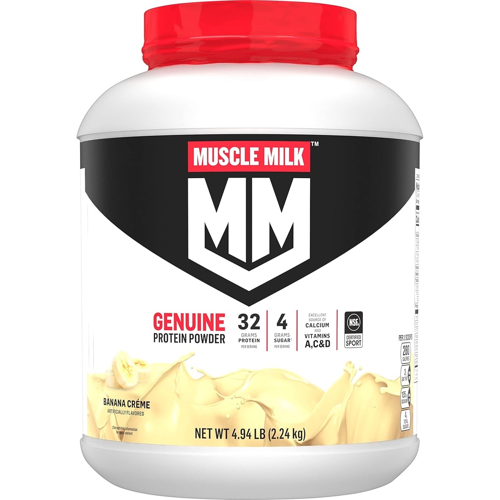 Kas Süt Gerçek Protein Toz, Banana Crème, 32g protein, 4.94 Pound, 32 Hizmet