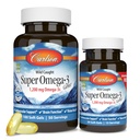 Carlson - Super Omega-3 Gems, EPA ve DHA ile 1200 mg Omega-3 Fatty Asits, Wild-Caught Norveç Supplement, Sustainable Sourced Fish Oil Capsules, Omega 3 Supplements, 100+30 Softgels