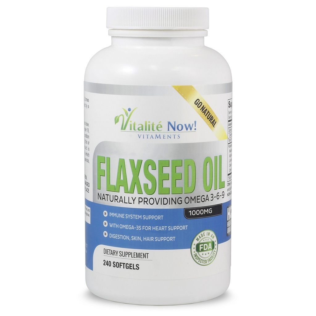 En İyi Organik Flaxseed Oil Softgels - 1000 mg Premium, Virgin Cold Pressed from Flax Tohums - Saç Skin & Nails Desteği - Omega 3-6-9 Supplement - 240 Count - More Than 8 Ay Supply!