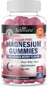 BioSchwartz Sugar Free Magnezyum Gummies (30 hizmet) Berry Flavored Magnezyum Citrate Supplement Supports Sağlıklı Nerves Kass Enerji Calm Mood ve Sleep (Vegan Safe, Non GMO, 60 Gummies)