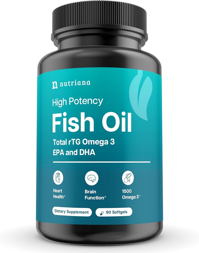 Mini Fish Oil Softgels – Odorless, Burpless & Easy to Swallow – 1500 mg Omega-3 with EPA & DHA – Advanced Formula Fish Oil Minis – Smaller Than a Dime – Wild Caught – 90 (Big, Capsule)