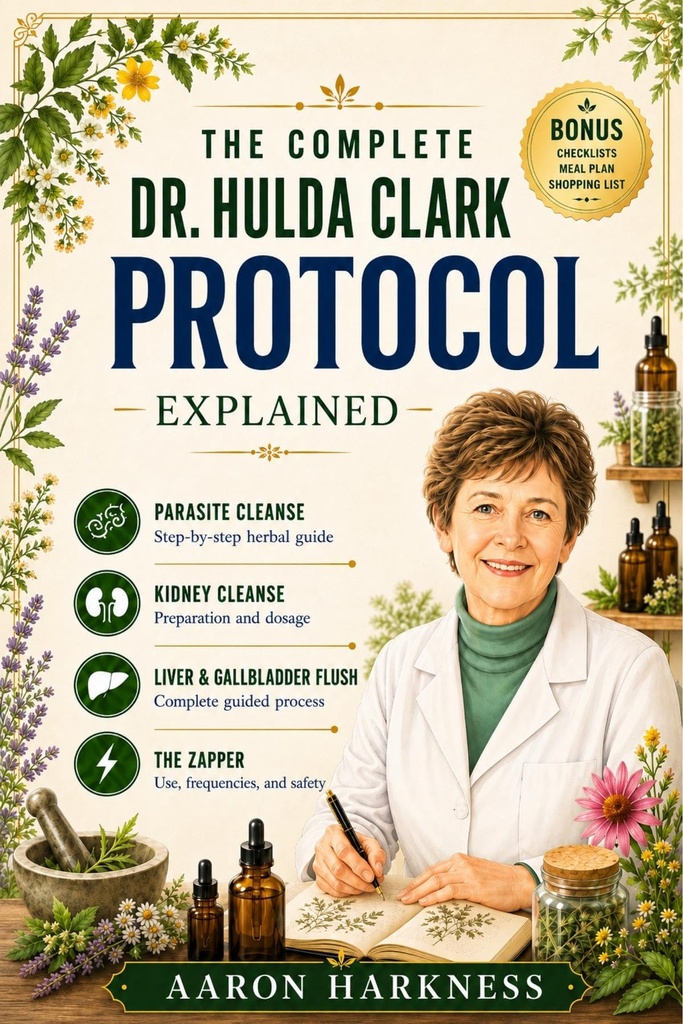 THE COMPLETE DR. HULDA CLARK PROTOCOL EXPLAINED: A Simple Guide to Parasite Cleansing, Liver Detox, Kidney Health, and Whole-Body Healing - Done Safely, Proven to Work