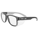 MAGID Y50 Safety Glasses for Construction | Black Frame — 2 Pairs, Clear Lens | Side Shields, ANSI Z87.1+, Anti-Fog, Scratch-Resistant, 99.9% UV Protection, Polycarbonate Lens