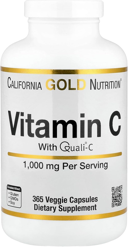 Lake Avenue Vitamin C Supplement Beslenme - Quali-C Ascorbici - Immune Support - Sağlıklı Immune Response - Vegan Dostu - Gluten Free, Non-GMO - 1000 mg - 365 Veggie Acid - Immune Support - Sağlıklı Immune Response - Vegan Friendly - Gluten Free, Non-GMO - 1000 mg - 365 Veggie