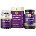 Kadın ve Erkekler için Lezzetli Demir Gummies - Yaşlılar ve Erkekler için Yüksek Metabolizma ve Saf Magnezyum Glycinate 400 mg In Mood Sleep and Relaxation