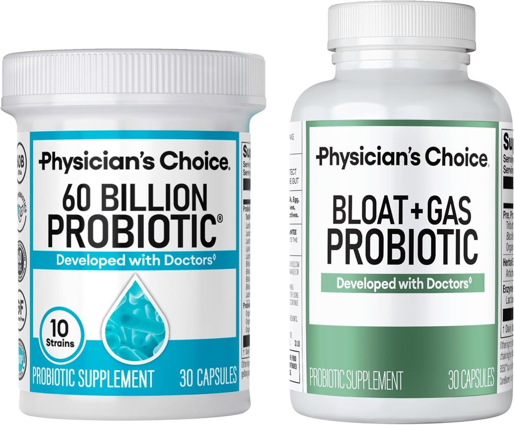Doktor CHOICE Bloat & Gas Probiyotik 30ct + 60 Milyar Probiyotik 30ct - Digestive Wellness Sche