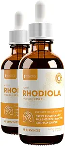Aktif Rhodiola - Rhodiola Kökleri Doğal Rosavins - Daha İyi Aborpsiyon için Sıvı Teslimat - Enerji ve Stres