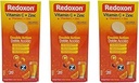 Redoxon Vitamin C Tabletleri | Orange Flavor, Effervescent Double Action Supplement of Vitamin C and Çinko for Immune System Support, Healthier Lifestyle, and More Energy; 3Pack of 20 Tablets