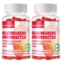 Nutravita Glucosamine Chondroitin Gummies with MSM & Elderberry Extra Strength - Joint Support, Antioxidant Immune Support Supplement for Adults, Men & Women.120 Strawberry Chews