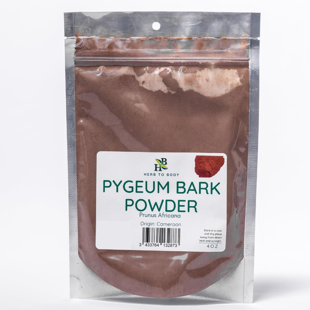 Herb To Body Pygeum Bark Toz | Prunus Africana | Wildcrafted | 4oz