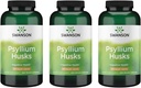 Swanson Psyllium Husk Diyetsel Fiber Supplement 610 mg 300 Capsules - (3 Pack)