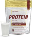 Temel Elements Pea Protein Toz - Çok Vanilla | Low-carb Plant-Based Vegan - Keto-Friendly ve Gluten-Free | 20 Hizmet, 18oz
