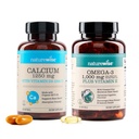 [1] NatureWise Calcium 1250mg + D3 1000IU + Organic MCT Oil - 60 Softgels[30-Day Supply] + [1] Omega 3 Fish Oil 1000mg + Vitamin E - Wild-Caught - 60 Softgels[30-Day Supply]