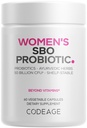 Kadın Probiyotikleri Supplement - 50 Milyar CFUs - SBO Probiyotiks & Prebiyotiks - Cranberries - Feminine Health - Fermented Botanical Mix, Whole Food Supplement - Vegan, Non-GMO - 60 Capsules