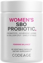 Kadın Probiyotikleri Supplement - 50 Milyar CFUs - SBO Probiyotiks & Prebiyotiks - Cranberries - Feminine Health - Fermented Botanical Mix, Whole Food Supplement - Vegan, Non-GMO - 60 Capsules