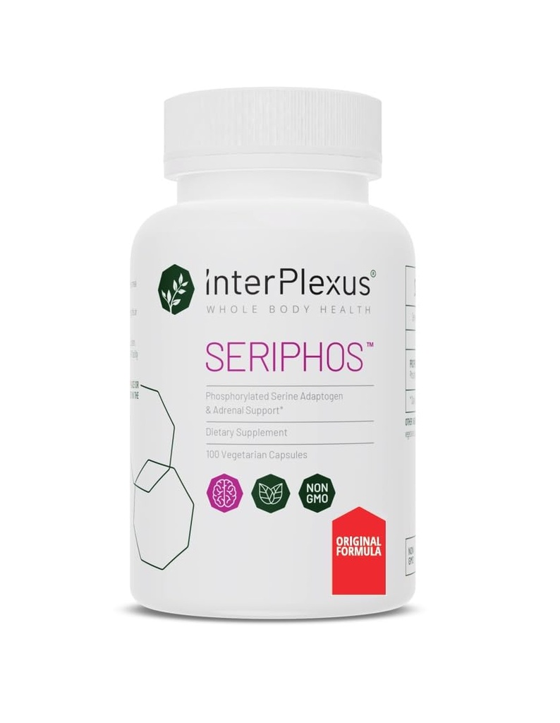 Serifos - Phosphorylated Serine Adaptogen - συμπλήρωμα κορτιζόλης - βοηθά τη γνωστική λειτουργία, χωρίς γλουτένη, χωρίς γαλακτοκομικά, χωρίς σόγια - 100 κάψουλες