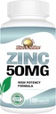Rise-N-Shine 50 Mg çinko Supplements - Immune Support Supplement - Yüksek Potency Antioksi - 100 Day Supply (100 Tablet)