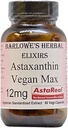 Barlowe's Herbal Elixirs Astaxanthin Supplements | AstaReal Astaxanthin Vegan Max 12mg | 60 Veggie Capsules | Astaxantina