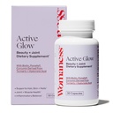 Womaness Active Glow Hair Skin and Nails Βιταμίνες - Βιοτίνη, Longvida Κουρκουμίνη & Υαλουρονικό Οξύ Συμπληρώματα για Κοινή Υγεία, Ξηρό Δέρμα & Λεπτά Μαλλιά (30 κάψουλες)