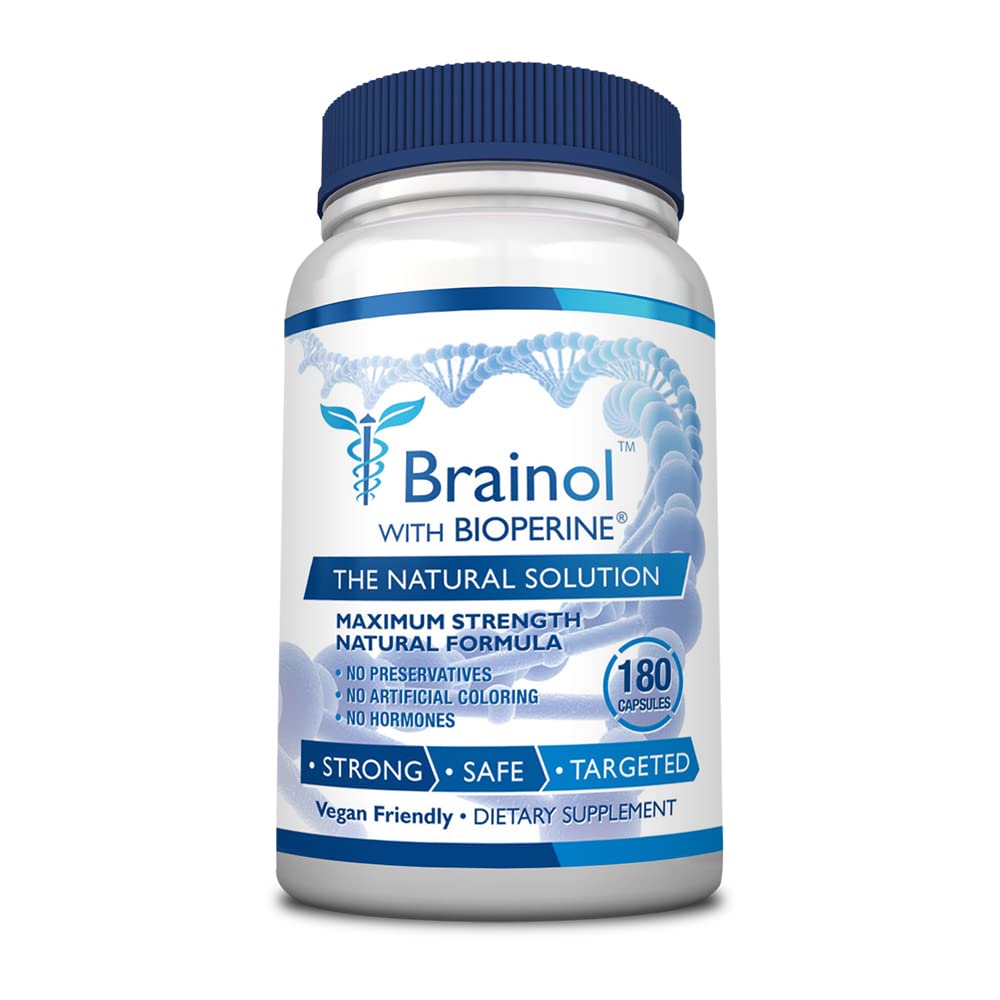 Beyin - Bir Beyin İçin En Akıllı Seçim - Ruh Performansı, Focus ve Clarity - DMAE, Huperzine A, BioPerine - Vegan-Friendly - 180 Capsules - 3 Ay Supply