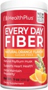Sağlık Plus Her Gün Fiber Digestive Support | Yapay Flavors | Günlük Fiber Toxin Eliminasyon Bloating | Psyllium Husk | Orange Flavor | 9 Ounces, 36 Hizmet.