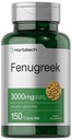 Horbäach Fenugreek Capsules 3000 mg | 150 Kont | Non-GMO & Gluten Free Extract | Fenugreek Tohumlar