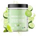 BRICKHOUSE NUTRITION Field of Greens Super Greens Powder | Doctor-Formulated Superfood Powder, Fruits & Veggies Supplement - Cucumber Lime (Single Pack)