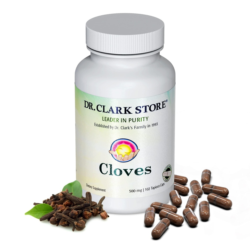 Dr Clark Store Cloves Vegetarian, 500 mg, 102 Tapioca Capsules - Liver Performansı ve Kan Bağışlamaları Yardım