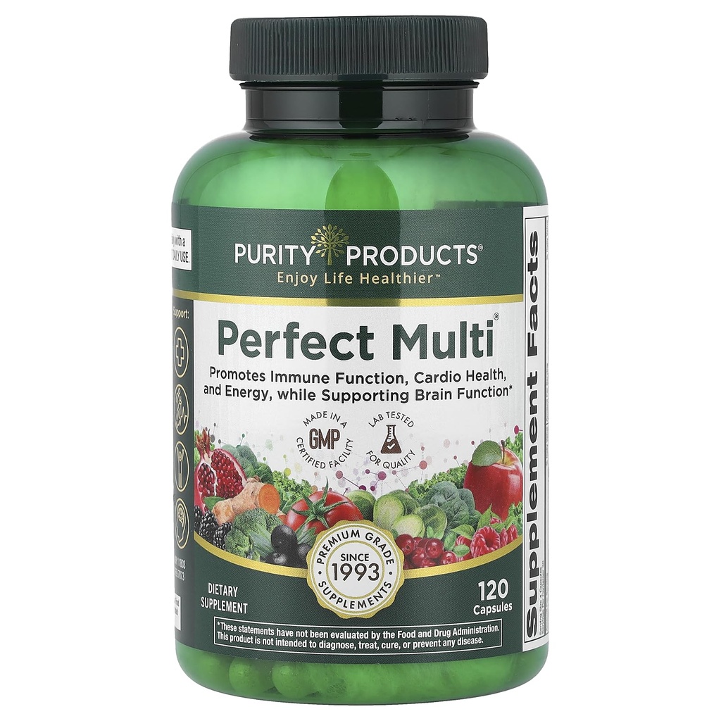 Düşük Ürünler Mükemmel Multivitamin Vitaminlerle Paketlendi, Mineraller ve Phytonutrients - 60 Breakthrough Nutrients - Sağlıklı Immunity için Destek, Normal Enerji Seviyeleri - 120 Capsules (1)