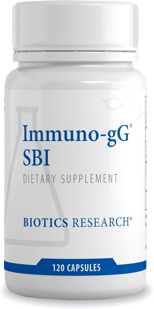 Biotics Research Ultimate Immuno-gG® SBI, Tamam Gut Health ve Immune Support, Dairy Free, Immunoglobulin Immunity ve Geliştirilmiş Digestive Support, Gut-Friendly, Allergen Free.